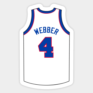 Chris Webber Washington Jersey Qiangy Sticker